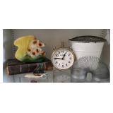 Vntg Planter, Book, Slinky, Compass & More