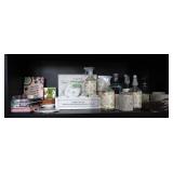 Porcelain Ornaments, Votives, Thymes Cleaners ++