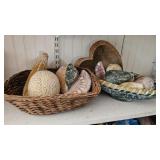 Mexican Terracotta Folk Art Fruit & Baskets