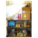 Metal Storage Utility Shelf w/ Contents