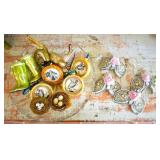 Bird-Theme Glass Ornaments & Moth Beaded Ornaments