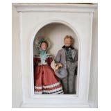 Wall Display & Handmade 19th Century Style Dolls