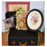 Antique Suitcase, Vintage Needlework, Art Prints +