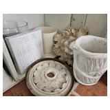 Decorative Buckets, Ceiling Medallions & More