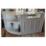Retail Desk Cabinet, Register & Contents