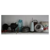 Vintage Kitchen Cookware, Wood Pig Paper Towel ++
