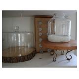 Cake Stand, Glass Dome, Terrarium Jar ++