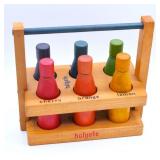 1950s Holgate Wooden Soda Pop 6-Pack Toy