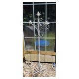 White Wrought Iron Candleabra