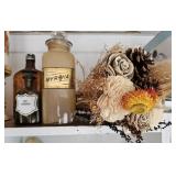 Glass Bottles/ Jar & Dried Flowers