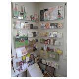 Assortment of Greeting Cards, Party Favors & Frame