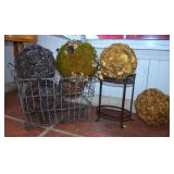 Metal Baskets, Moss & Natural Material Balls