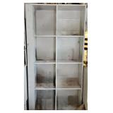Wood Divided Cubby Shelf
