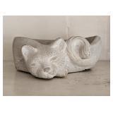 Resin Sleepy Cat Planter