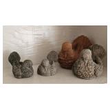Molded Concrete / Clay Birds