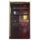 Vintage Kitchen Cupboard Hutch - Cherry-stained