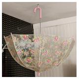 Vintage Floral Bucket Umbrella