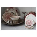 Fondeville Plates, Grindley Dishes & Silverplate