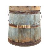 Antique Wood Firkin Bucket