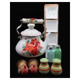 Pioneer Woman Tea Kettle, S&P Shakers & More