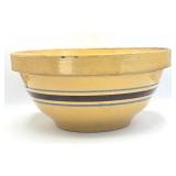 Antique Banded Yellow-Ware Mixing Bowl