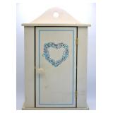 Country Chic Stencil Painted Wall Cabinet