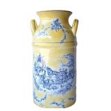 Ceramic Double-Handle Milk Canister