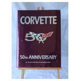 50th Anniversary Corvette Book on Easel