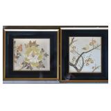 Pair of Chokin Engraved Wall Art