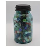 Ball Jar Full of Vintage Marbles