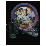 1993 Coca Cola Tray & Glass Tumblers