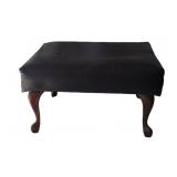 Vintage Metal Leg Footstool
