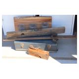 Old Wood Level, Ruler, Box & More