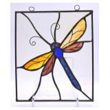 Dragonfly Stained Glass Suncatcher Panel