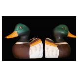 Mallard Duck Ceramic Bookends