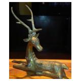 Brass Sacred Deer Statue / Figure