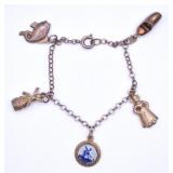 Vintage Holland Souvenir Charm Bracelet