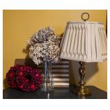 Brass Table Accent Lamp & Room Decor