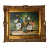L. Vaiadie Floral Still Life Painting