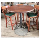 High Top Table & 3 Bar Stools