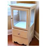 Display Cabinet One-Drawer End Table