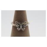 Sterling Silver Pandora Butterfly Ring Size 7-1/4
