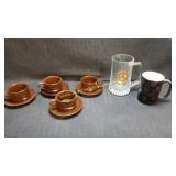 Mix Lot - Pier 1 Cups & Saucers, Beer Mug &