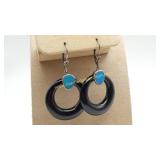Sterling Silver Opal Earrings Onix?