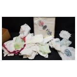 Mix Lot Of Vintage Handkerchiefs & Misc