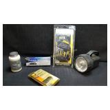 Mix Lot - New Work Gloves, Flashlight, Black