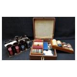 Vintage Poker Chips & Bakelite Holder