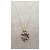 Ruby & Diamond 10K Yellow Gold Pendant & Necklace