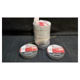 New 8 Piece 3M Temflex Grey Vinyl Electrical Tape