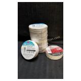 New 8 Piece 3M Temflex White Vinyl Electrical